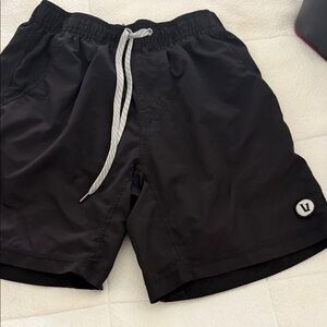 Vuori Black Athletic Shorts lined